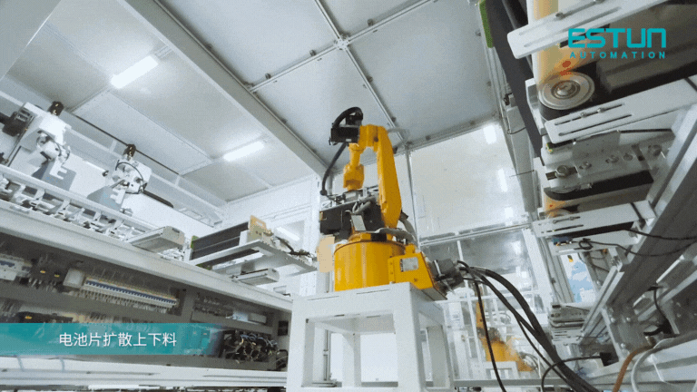 Lợi ích khi ứng dụng robot xếp dỡ cell pin ESTUN