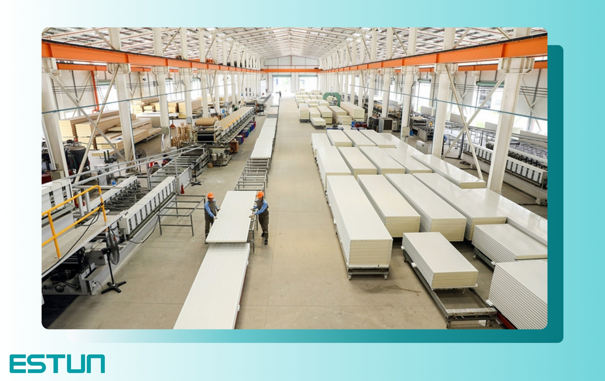 Quy trình bốc xếp tấm vật liệu xây dựng