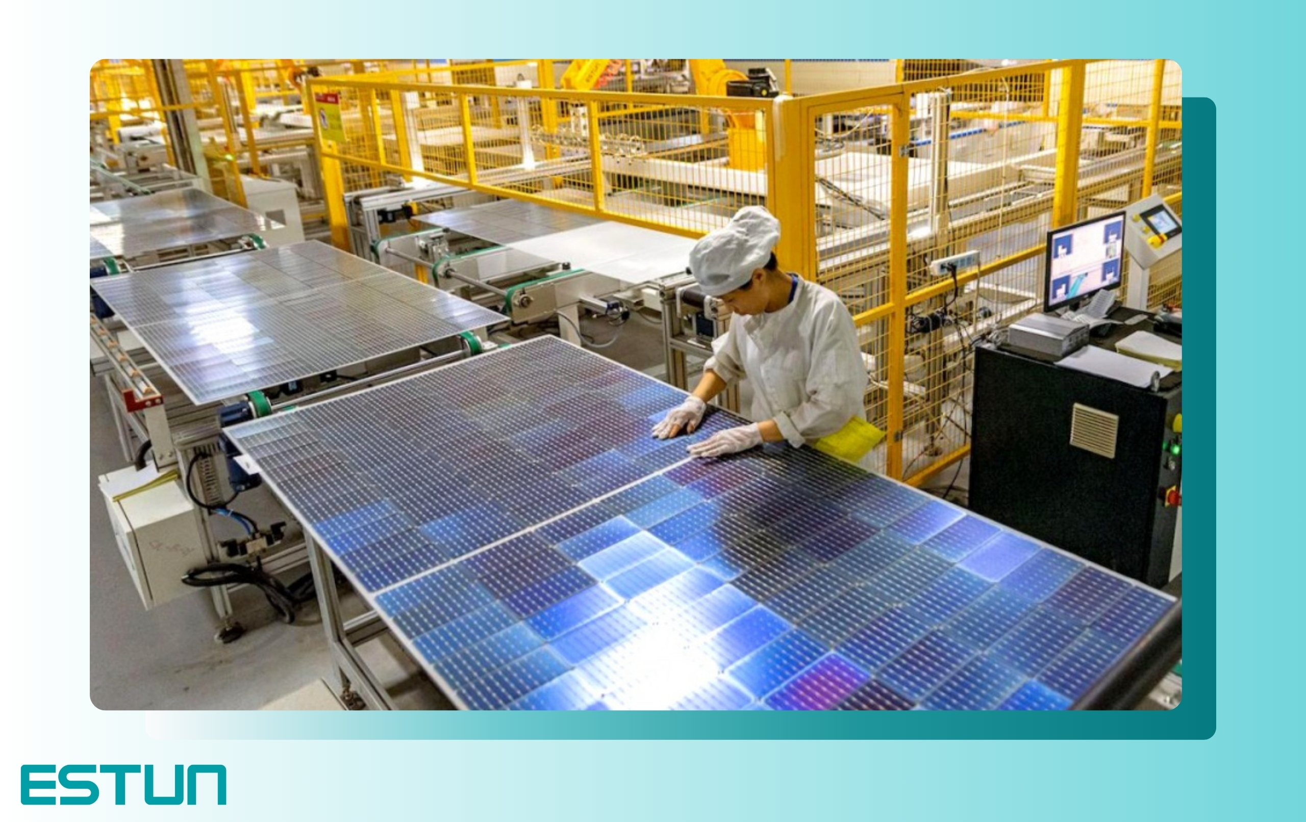 Quy trình xếp dỡ cell pin trong sản xuất pin năng lượng mặt trời