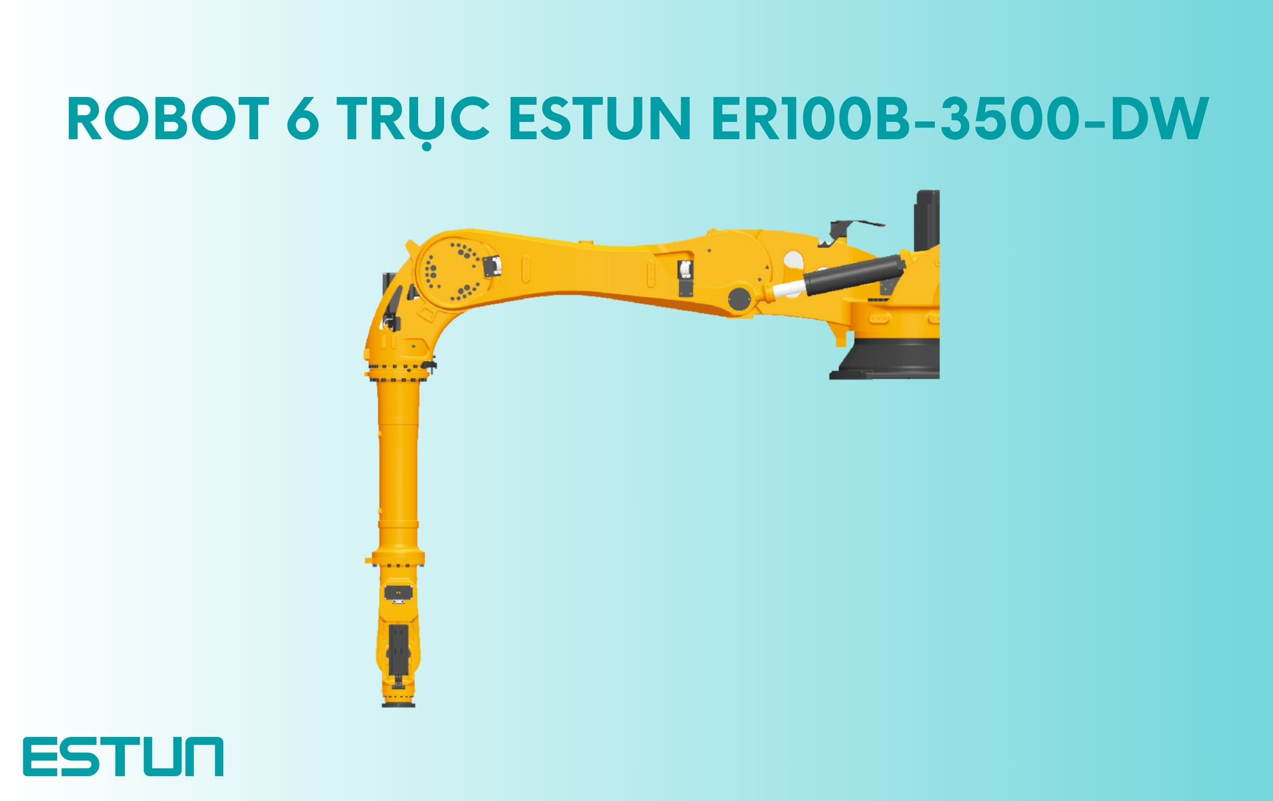 Robot bốc xếp tấm vật liệu xây dựng – Robot 6 trục ESTUN ER100B-3500-DW