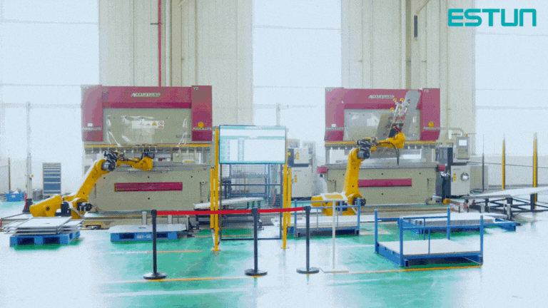 Robot chấn tấm kim loại - Robot 6 trục ESTUN